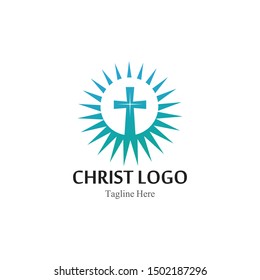 Church Logo template, design vector, emblem creative symbol