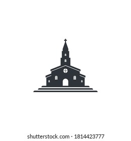 Church logo template vector icon illustration design 