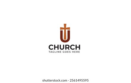 Church Logo | U Letter Logo | Symbol Logo | Icon Logo with vector Image