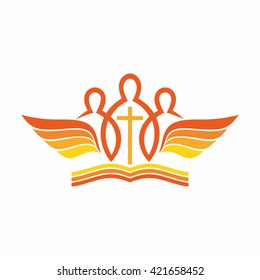 Church logo. The unity of the Church in Christ.