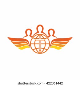 Church logo. The unity of the Church in Christ.