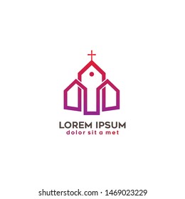 Church Logo Vector design illustration