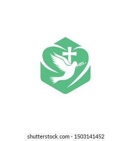 Church logo vector illustration template