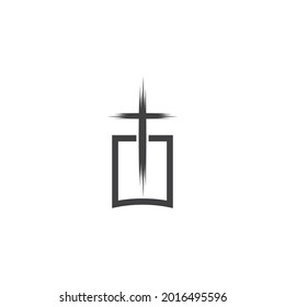 Church logo vector ilustration template