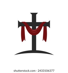 Church logo vector ilustration template