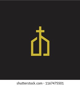 church minimal logo icon designs