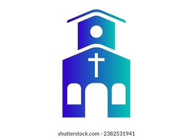 church minimalist design vector detail