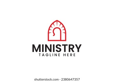 church ministry modern logo design for christian education, Christian organization, and bible learning