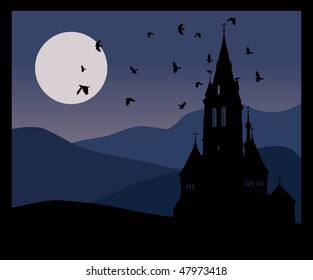 church in mountains