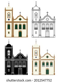 Church in Paraty city, Brazil