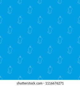 Church pattern vector seamless blue repeat for any use