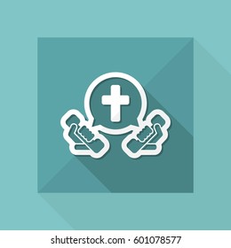 Church phone line - Vector icon