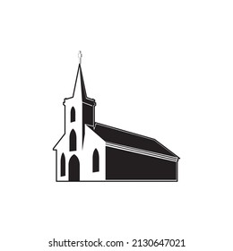 church place of worship  building logo vector icon symbol illustration design