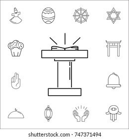 church platform icon. Set of religion icons. Web Icons Premium quality graphic design. Signs, outline symbols collection, simple icons for websites, web design, mobile app on white background