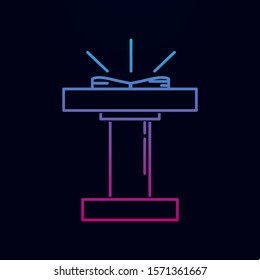Church platform nolan icon. Simple thin line, outline vector of religion icons for ui and ux, website or mobile application