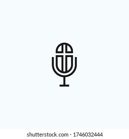 church podcast logo design vector illustration