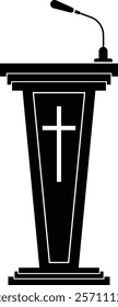 Church Pulpit, Christianity Icon Symbol