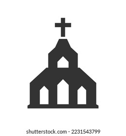 Church Religion Icon, Vector graphics