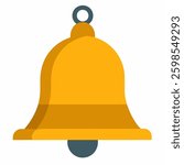 church religious bell vector icon on white background