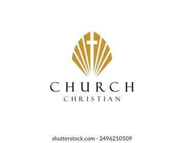 Church religious christian logo design. Church Logo Design