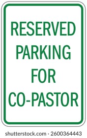 church reserved parking only sign