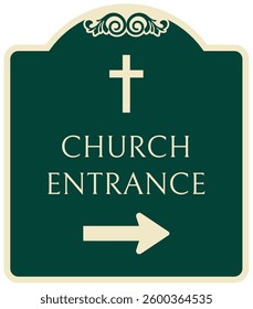 Church reserved parking only sign