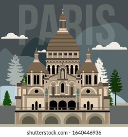Church of the Sacred Heart in Paris on Montmartre