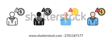 Church Scandal Icon Pack In Multiple Styles