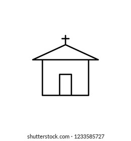 church sign icon. Element of navigation sign icon. Thin line icon for website design and development, app development. Premium icon