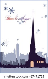 Silhouette de la Iglesia