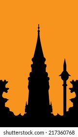 Church, steeple silhouette