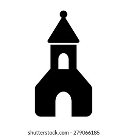 Church symbol icon vector illustration eps10 on white background