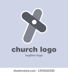 Church Temple Logo Vector Illustration