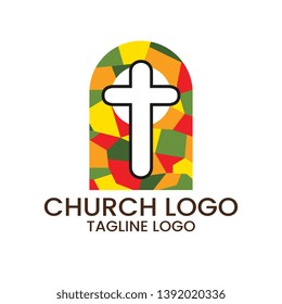 Church Temple Logo Vector Illustration