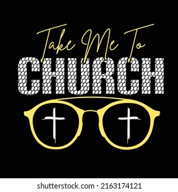 CHURCH typography t shirt design