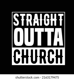 CHURCH typography t shirt design