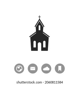 Church vector black simple icon