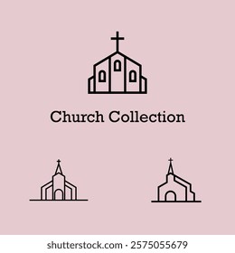 church vector collection design template