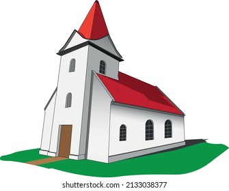 Church vector design easy to edit and use.