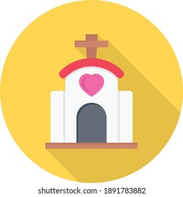 Kirchensymbol für Vektorgrafik