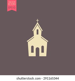 Church vector icon.