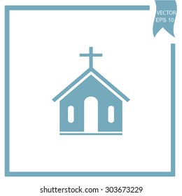 church vector icon