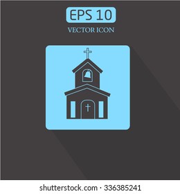 Church vector icon.