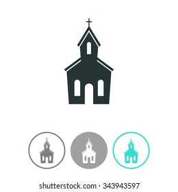 Church vector icon.