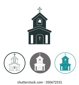 Church vector icon.