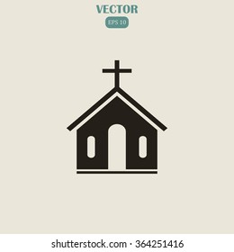 church vector icon