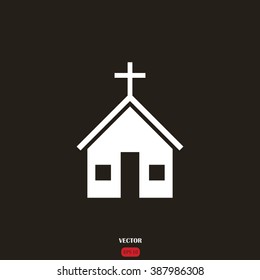 church vector icon