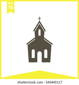 Church vector icon.