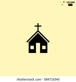 church vector icon