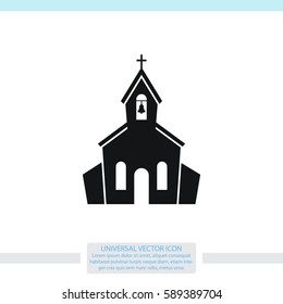 Church vector icon.